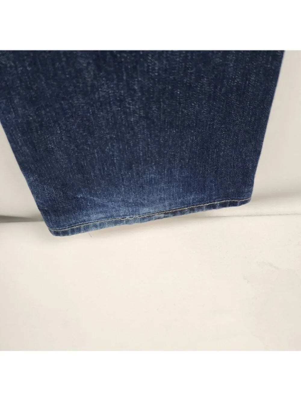 True Religion Jeans Mens 38 Ricky Flap Straight Blue M24859P43 Altered Hem Waist